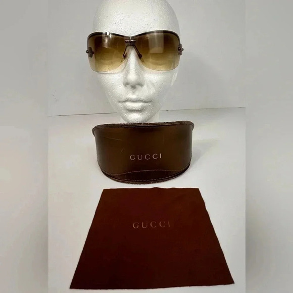 Gucci Sunglasses Marina Chain Semi Rimless Brown GG2772/S 74-01-105 - Women - Picture 9 of 10